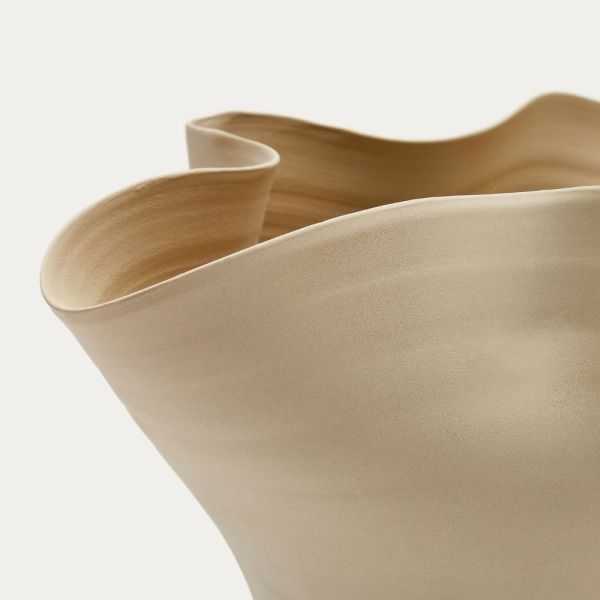 VASE MACAIRE26CM CERAMIQUE BEIGE