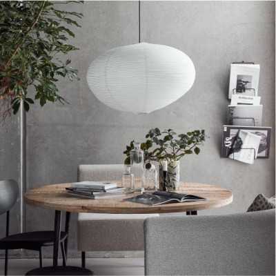 ABAT-JOUR POUR SUSPENSION RICA 46X70 CM BLANC 2