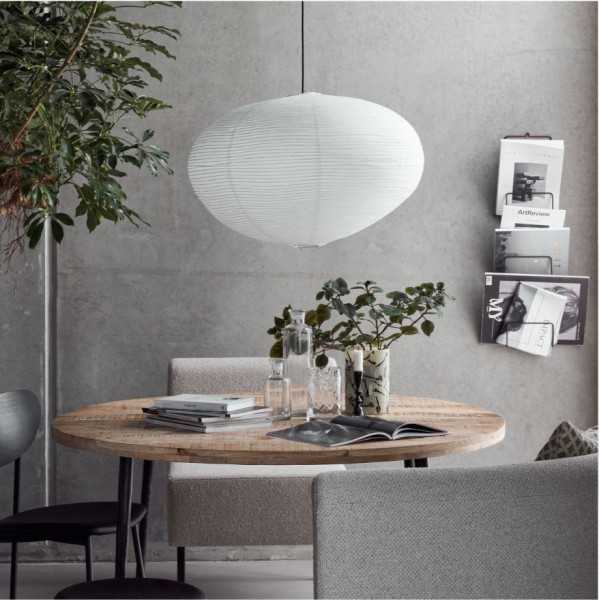 ABAT-JOUR POUR SUSPENSION RICA 46X70 CM BLANC