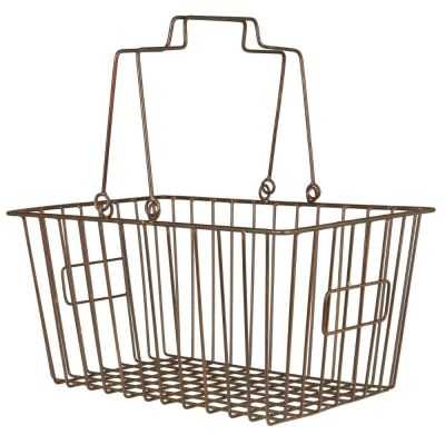 PANIER A PROVISION AVEC POIGNEES RABATTABLES METAL