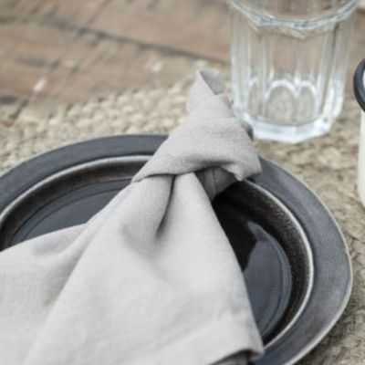 SERVIETTE COTON FREJA LIN/COTON TERRE 2