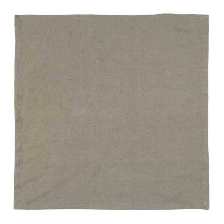 SERVIETTE COTON FREJA LIN/COTON TERRE