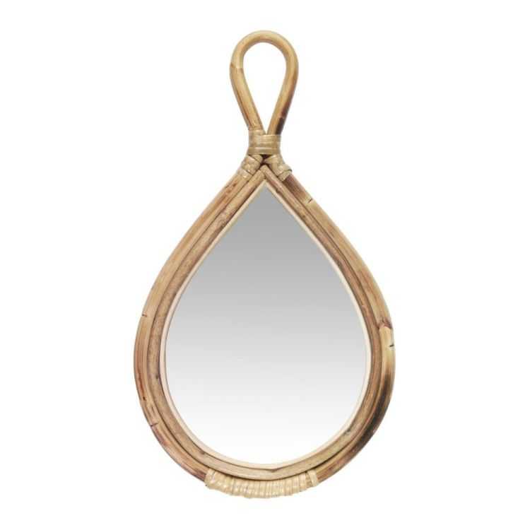MIROIR AVEC BORD EN BAMBOU