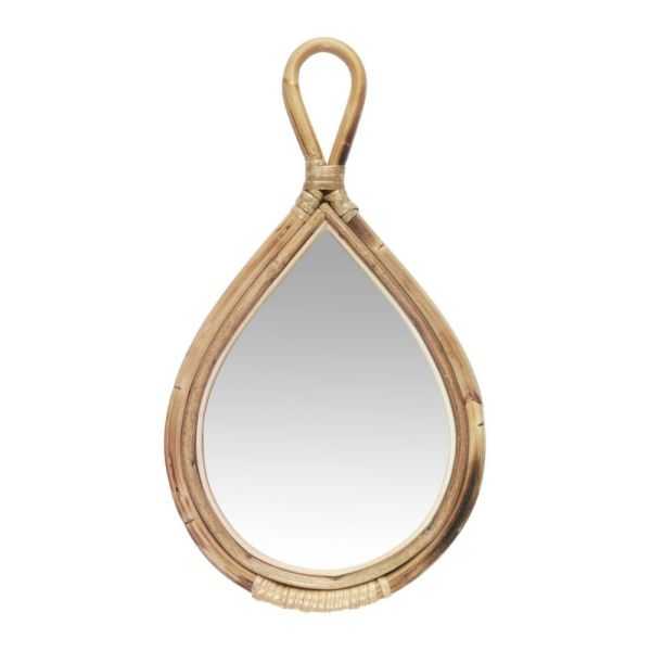 MIROIR AVEC BORD EN BAMBOU