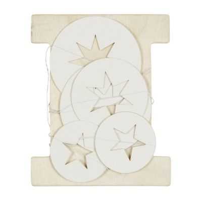 FICELLES AVEC 9 ETOILES DE DIFFERENES TAILLES