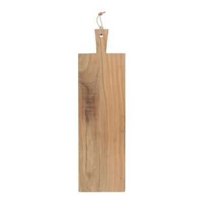 PLANCHE A TAPAS AVEC POIGNEE EN BOIS ET FICELLE EN CUIR