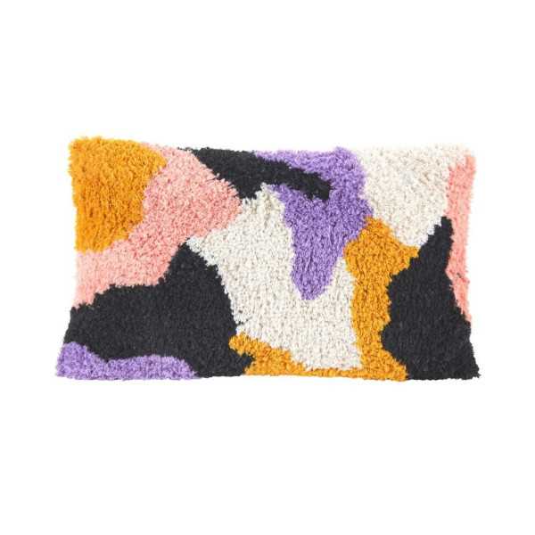 COUSSIN IMPRIME 30 X 50 CM MULTICOLORE
