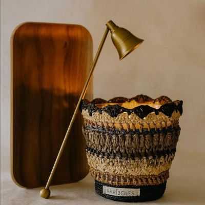 BOUGIE PULL CACHEMIRE BOIS BLOND MIEL BLANC 400GR 2