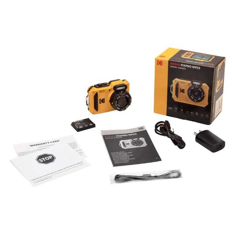 APPAREIL PHOTO COMPACT ETANCHE WPZ2 JAUNE