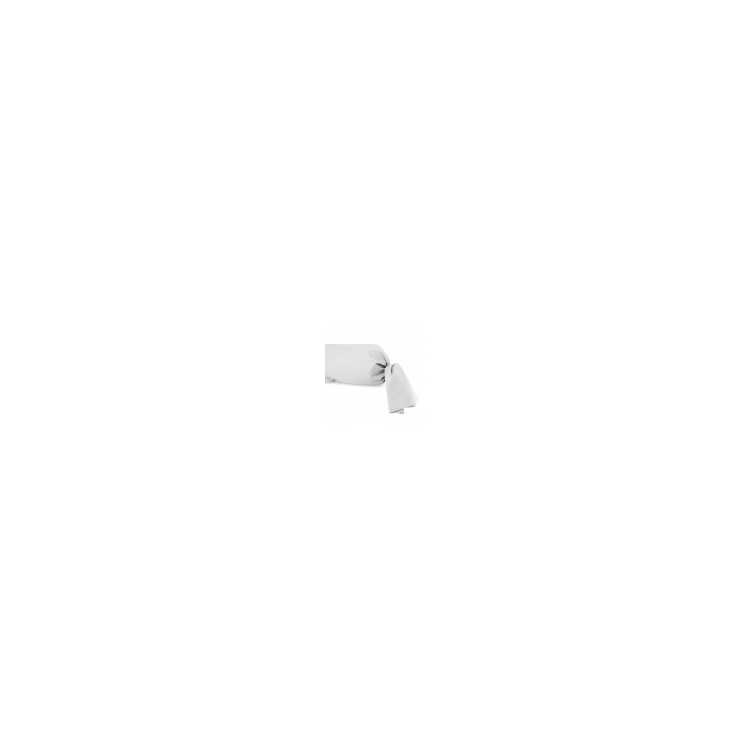 TAIE DE TRAVERSIN EN COTON 57 FILS 45X185 CM UNI BLANC