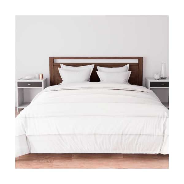 HOUSSE COUETTE 220X240 CM DOUCEUR BLANC