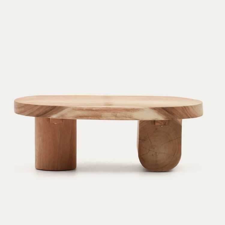TABLE BASSE MOSI EN BOIS DE MUNGUR 90 X 60 CM