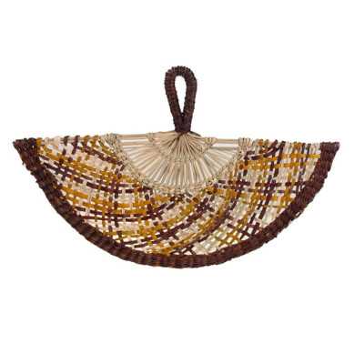 EVENTAIL HERBES MARINES MULTICOLORE 41X 27 CM