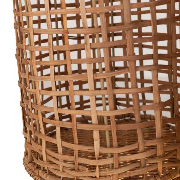 SET 2 BOUTEILLES EN ROTIN 60 X 22 CM