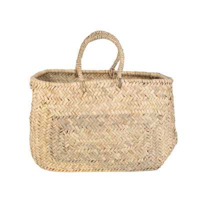 CABAS TRESSE PALMIER AVEC ANSES 37 X 16 X 25 CM