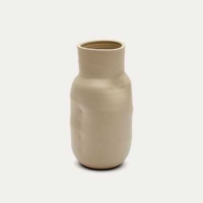 VASE MACAIRE34CM CERAMIQUE BEIGE