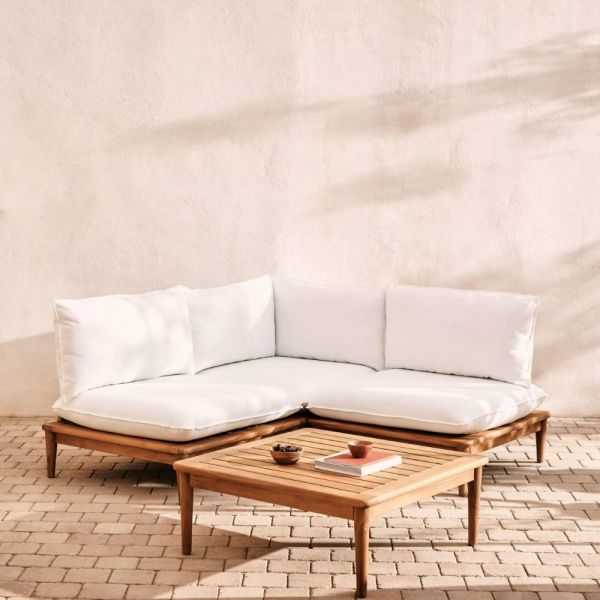 TABLE BASSE PORTITXOL EN TECK 80 X 80CM