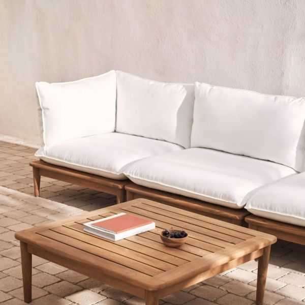 TABLE BASSE PORTITXOL EN TECK 80 X 80CM