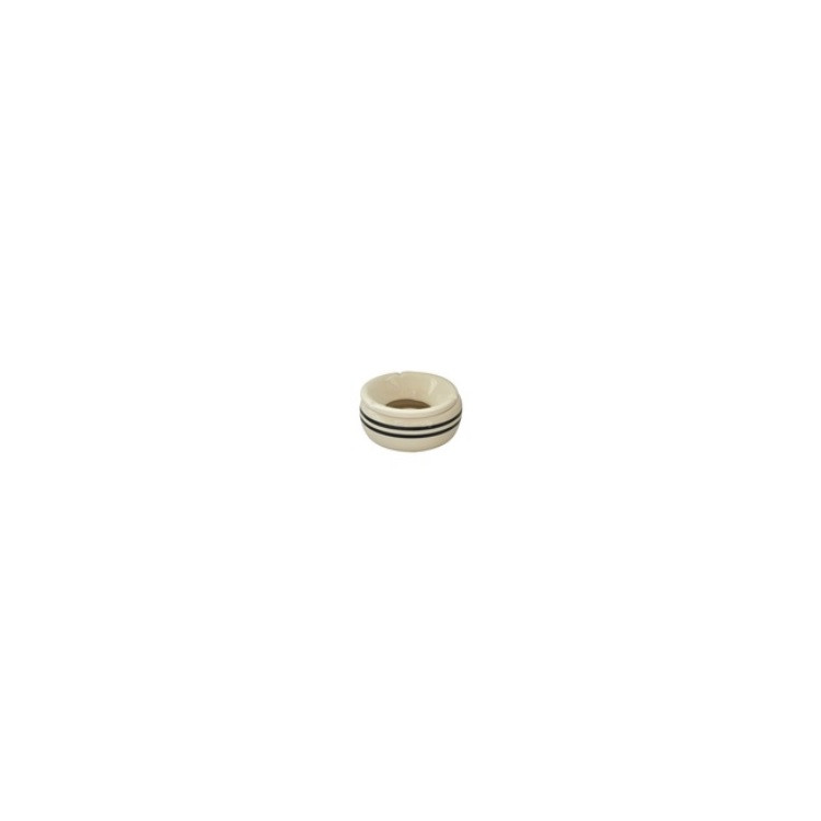 ADAM ASHTRAY 14.5X6 CM BLACK STRIPE