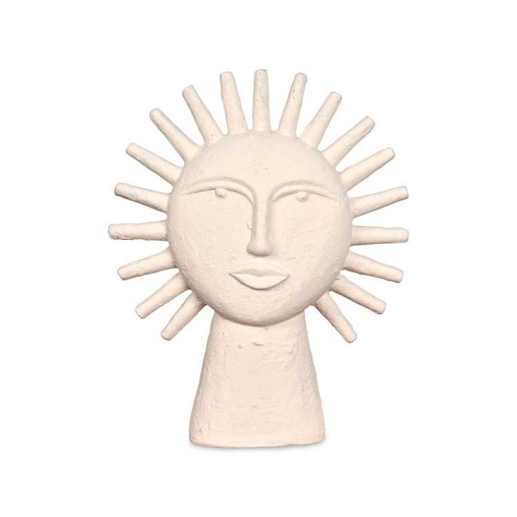 DECORATIVE STATUE ECRU SUN