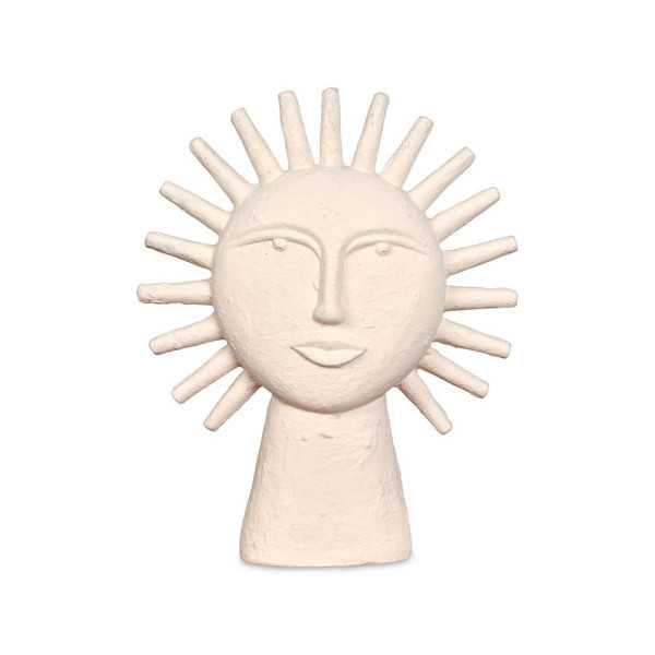 DECORATIVE STATUE ECRU SUN