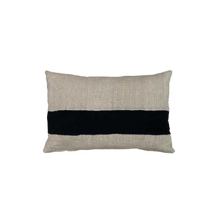 BALANCE CUSHION 40X60CM LARGE NATURAL AND BLACK