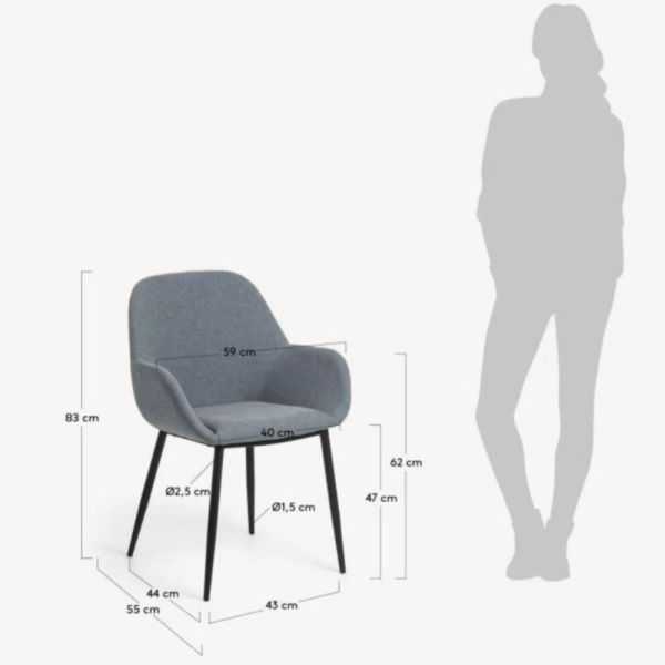 CHAISE KONNA BLEU CLAIR