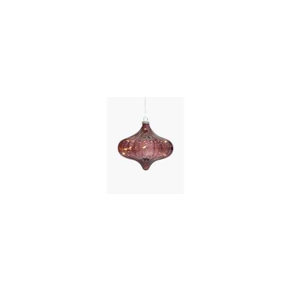 BOULE DE NOEL DINA DIAM 11CM 5 LED...