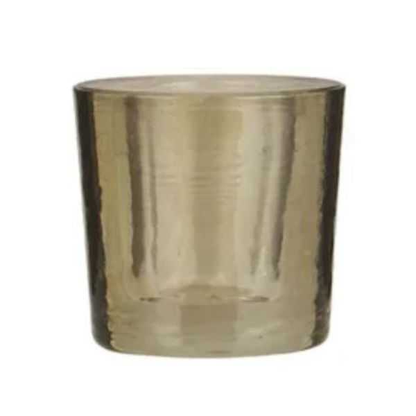 BOUGEOIR GRANDE BOUGIE VERRE 6 COULEURS