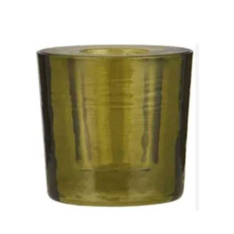 BOUGEOIR GRANDE BOUGIE VERRE 6 COULEURS