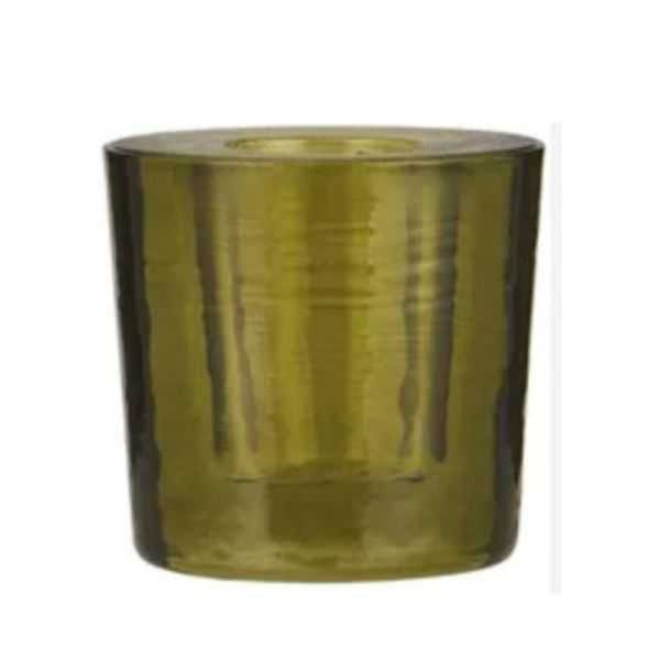 BOUGEOIR GRANDE BOUGIE VERRE 6 COULEURS
