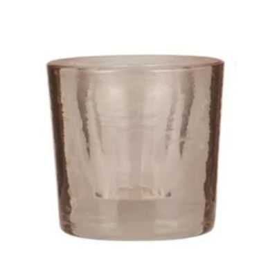 BOUGEOIR GRANDE BOUGIE VERRE 6 COULEURS 2