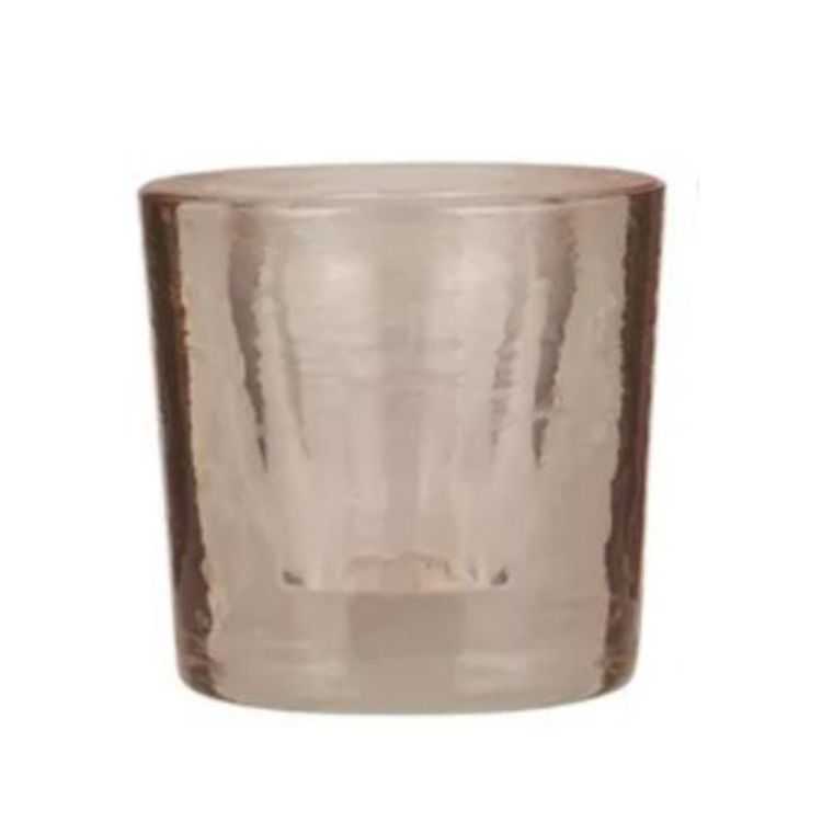 BOUGEOIR GRANDE BOUGIE VERRE 6 COULEURS