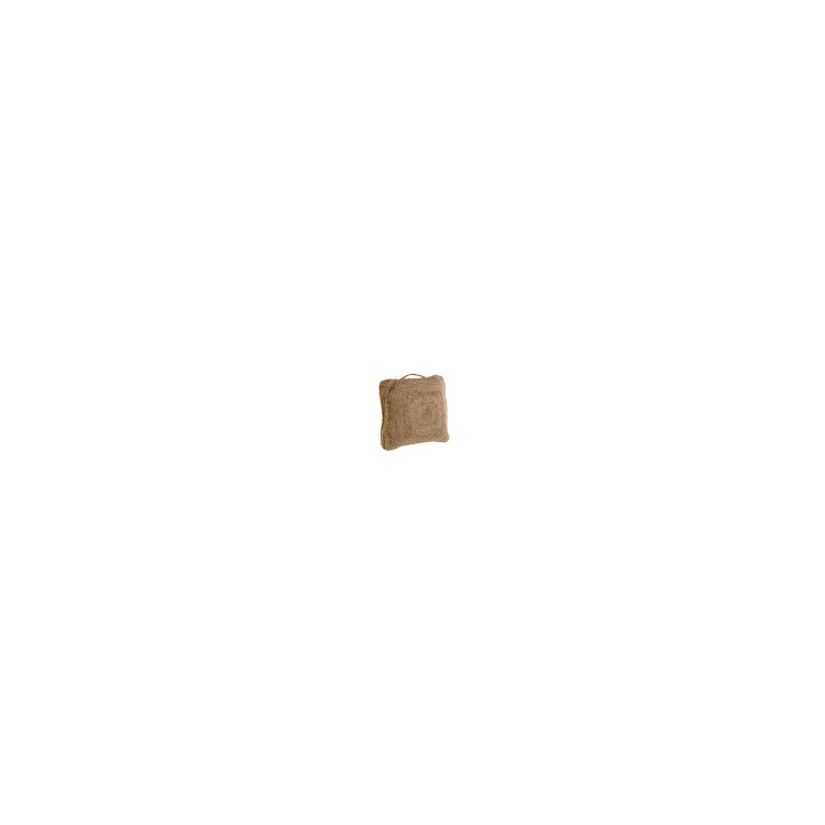 COUSSIN DE SOL JUTE 40X40X15 NATUREL 