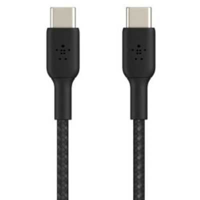 CABLE RENFORCE USB-C VERS USB-C 1M NOIR