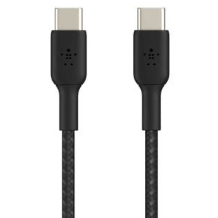 CABLE RENFORCE USB-C VERS USB-C 1M NOIR