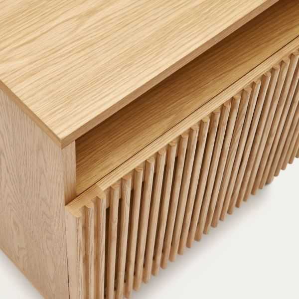 TABLE DE CHEVET BEYLA EN BOIS MASSIF DE FRENE ET PLACAGE DE CHENE 53