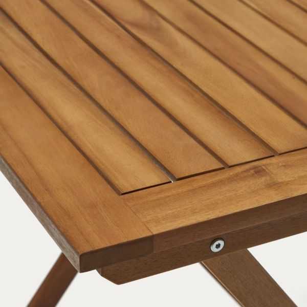 TABLE DE JARDIN PLIANTE SADIRAR EN BOIS MASSIF D'ACACIA
