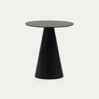 TABLE D APPOINT WILSHIRE EN VERRE TREMPE ET METAL 50 CM