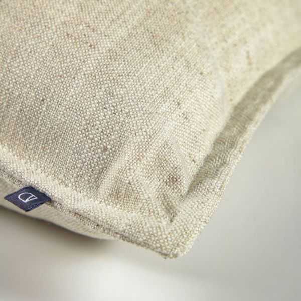 HOUSSE DE COUSSIN BLOK EN LIN BLANC 30 X 50 CM