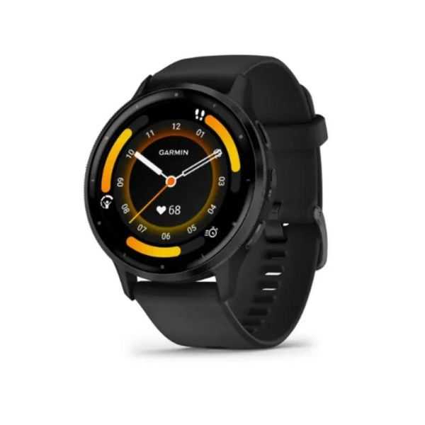 MONTRE CONNECTEE VENU 3 41MM SILICONE NOIR ACIER ARDOISE