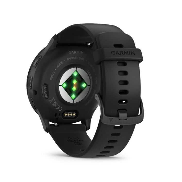 MONTRE CONNECTEE VENU 3 41MM SILICONE NOIR ACIER ARDOISE