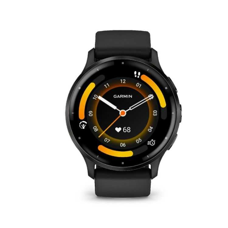 MONTRE CONNECTEE VENU 3 41MM SILICONE NOIR ACIER ARDOISE