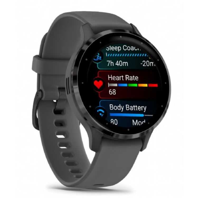 MONTRE CONNECTEE VENU 3S 41MM SILICONE GALLET ACIER ARDOISE