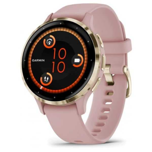 MONTRE CONNECTEE VENU 3S SOFT GOLD SILICONE ROSE