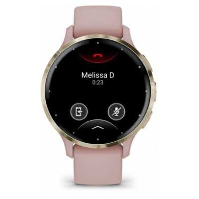 MONTRE CONNECTEE VENU 3S SOFT GOLD SILICONE ROSE