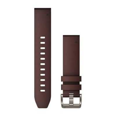 PULSEIRA QUICKFIT 22 MM MARROM COURO