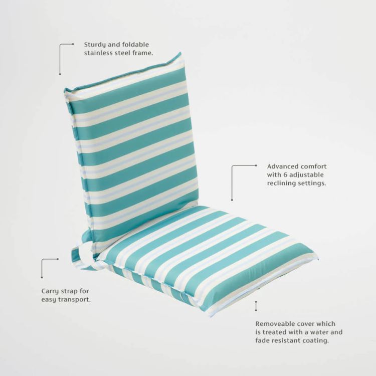 FOLDING CHAIR CUSHION GARDEN OCEAN