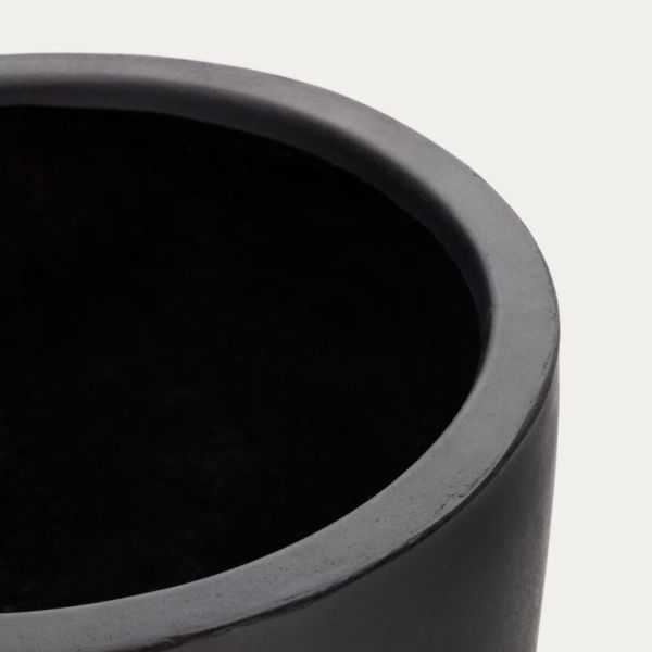 CACHE POT AIGUABLAVA DIAM 58CM CIMENT NOIR