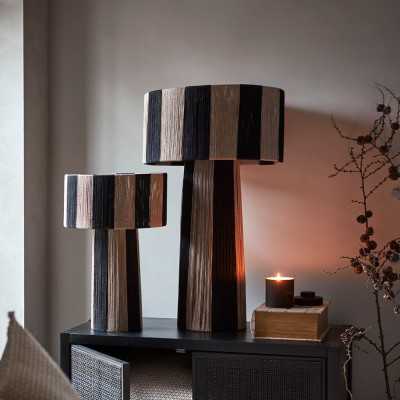 JULLAN LAMPE DE TABLE M NOIR ET NATURE 2